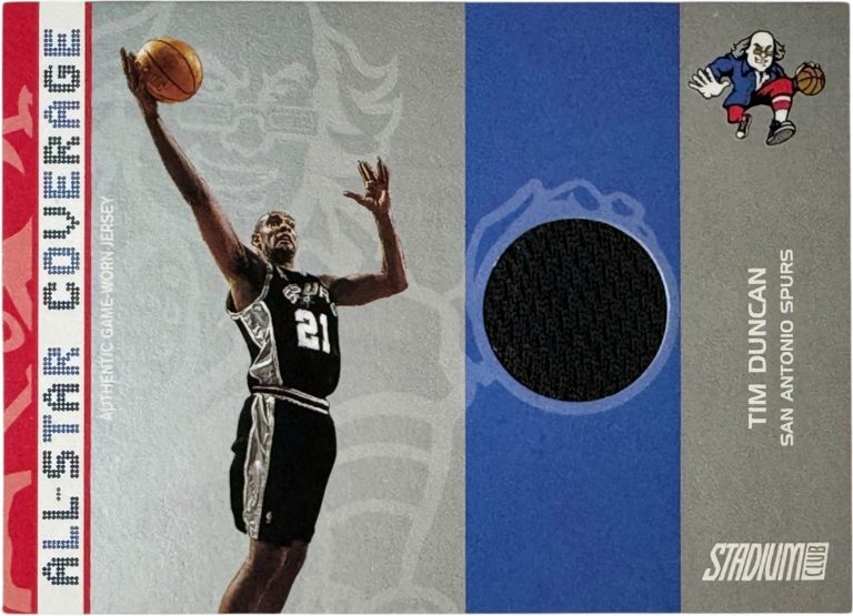 Tim Duncan 2002-03 Stadium Club All-Star Coverage Worn Jersey Card #AS-TD  /700
