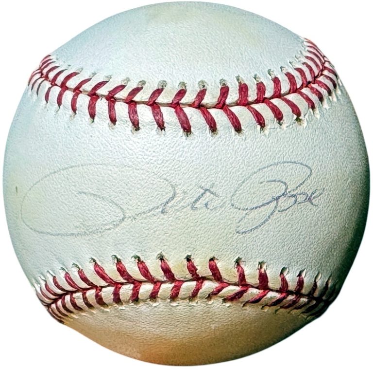 Pete Rose signed Rawlings Official Major League Baseball imperfect/Lt Sig - COA