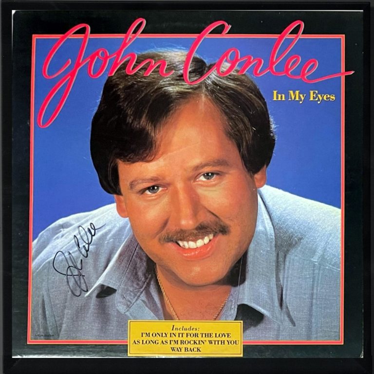 John Conlee signed 1983 In My Eyes MCA Album Cover/LP/Vinyl Record Framed - JSA