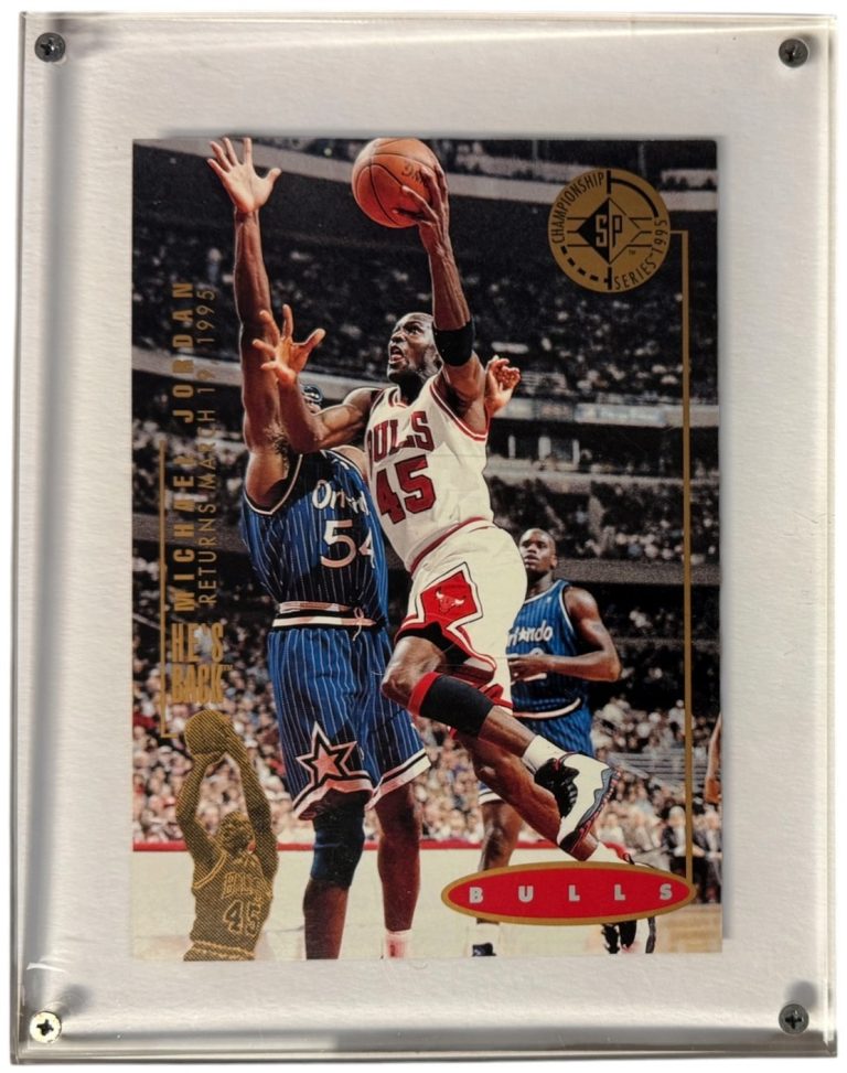 Michael Jordan 1995 Upper Deck SP Championship He's Back Bulls Jumbo Card- /7500