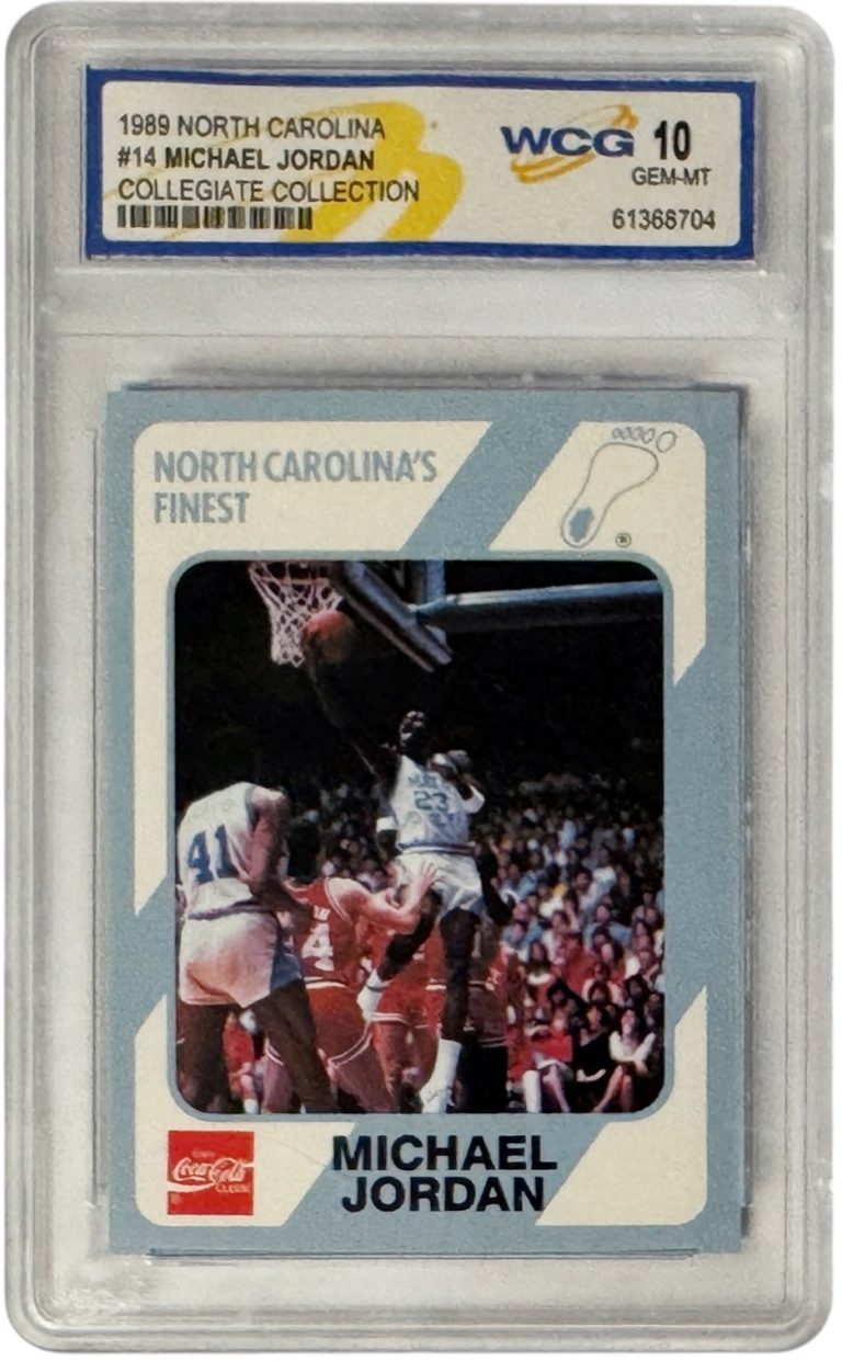 Michael Jordan 1989-90 North Carolina Collegiate Collection Card #14 - WCG 10