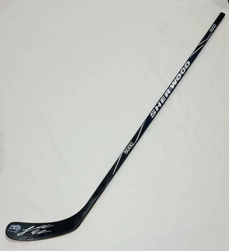 LOGAN COOLEY SIGNED FULL SIZE HOCKEY STICK UTAH MAMMOTH PROOF