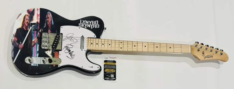 LYNYRD SKYNYRD SIGNED CUSTOM ELECTRIC GUITAR JOHNNY VAN ZANT MEDLOCKE JSA COA