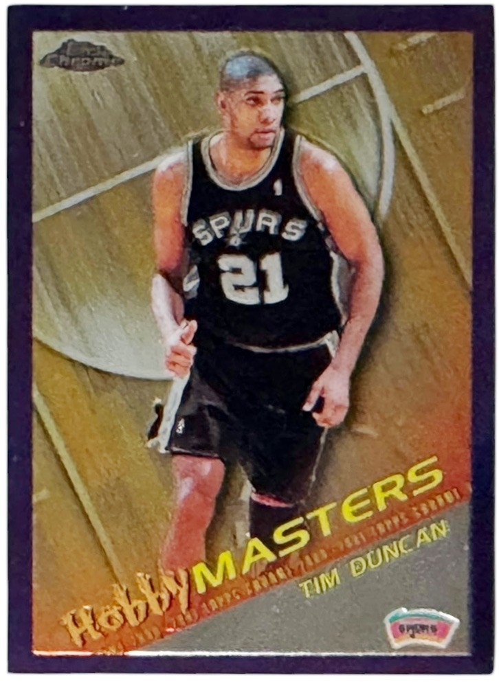 Tim Duncan 2000-01 Topps Chrome Hobby Masters Card #HM3  (Spurs/HOF)