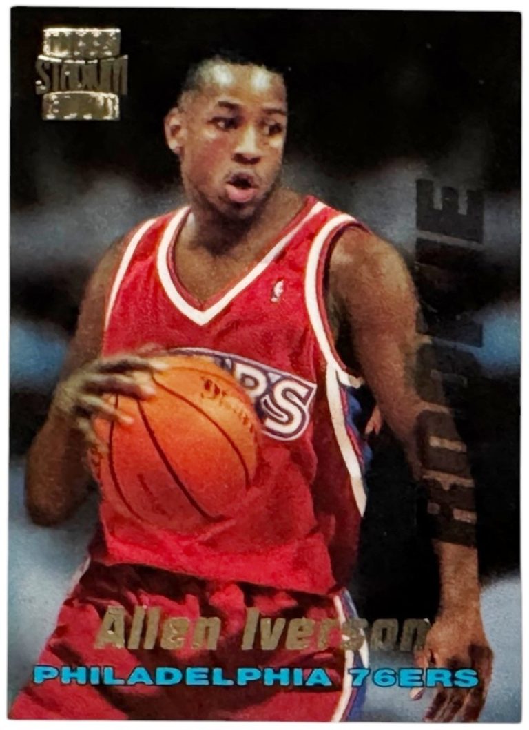 Allen Iverson 1996-97 Topps Stadium Club Rookie Card (RC) #R1  (76ers/HOF)