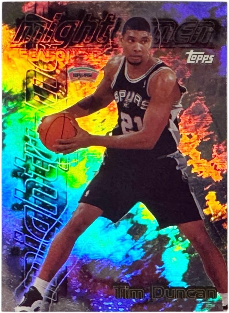 Tim Duncan 1999-00 Topps Mighty Men Card #SB7  - (San Antonio Spurs/HOF)