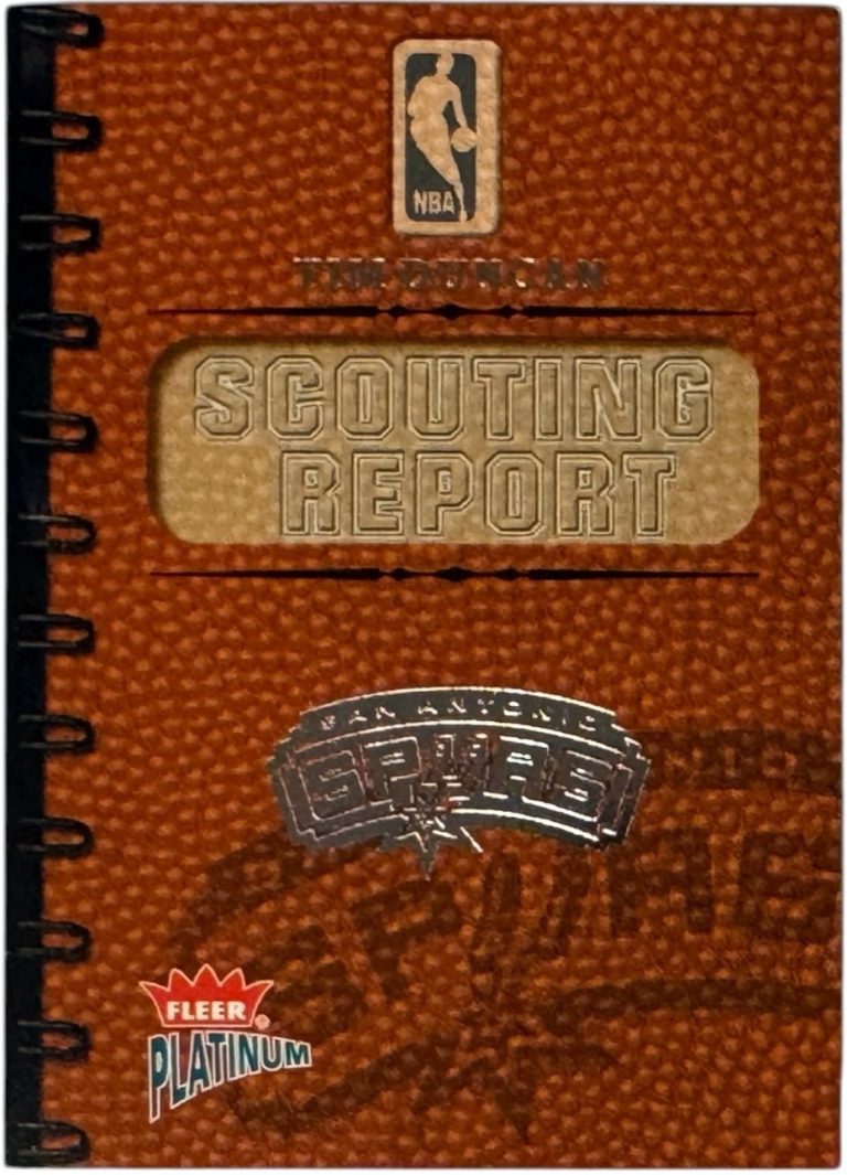Tim Duncan 2003-04 Fleer Platinum Scouting Report Booklet /400  (Spurs/HOF)