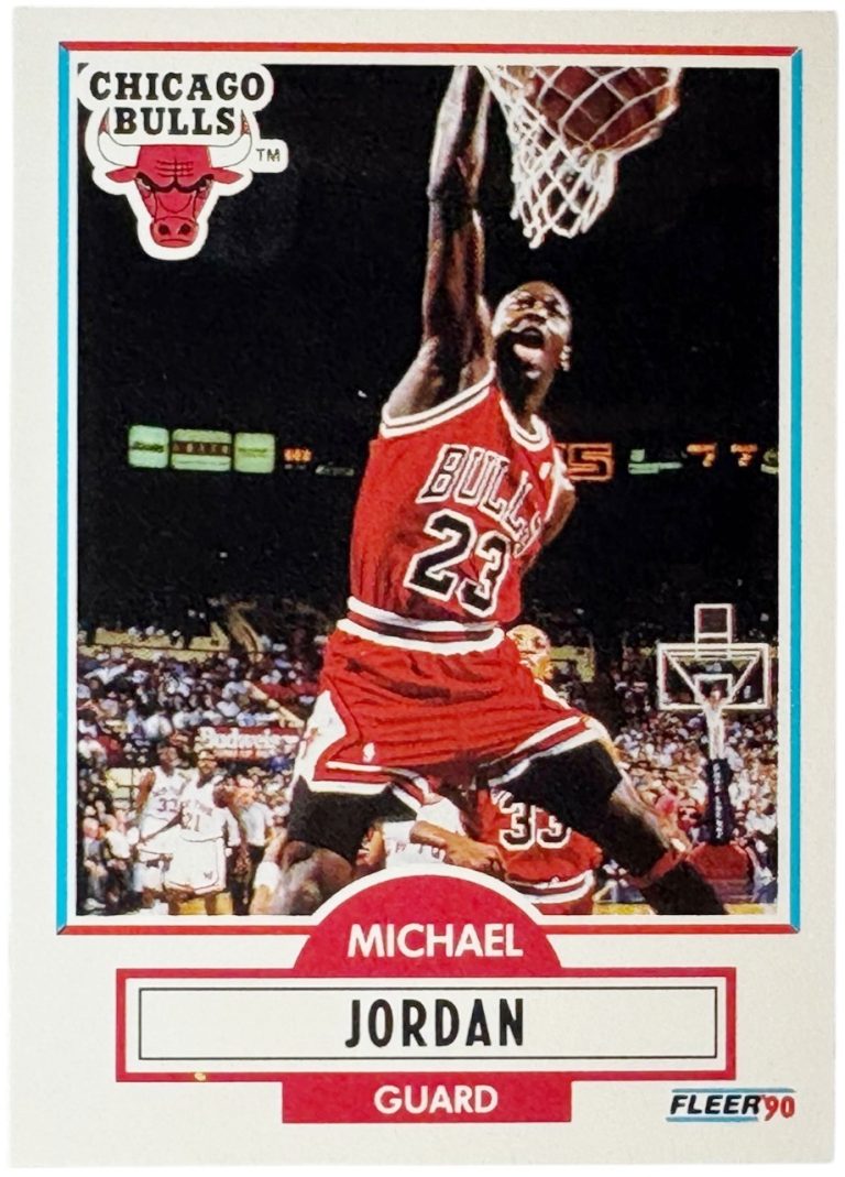 Michael Jordan 1990-91 Fleer Card #26  (Chicago Bulls/GOAT/HOF)