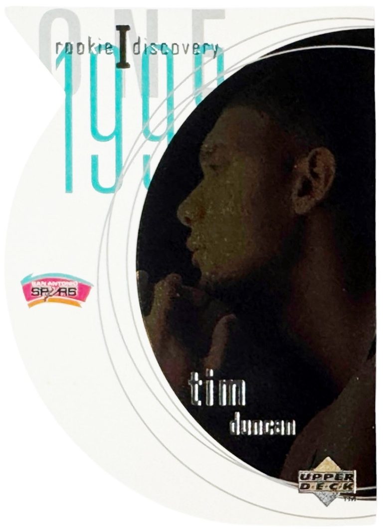 Tim Duncan 1997-98 Upper Deck Rookie Discovery I Die-Cut Rookie Card (RC)  #R1