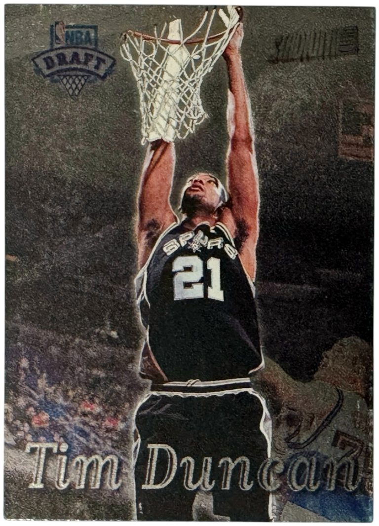 Tim Duncan 1997-98 Topps Stadium Club NBA Draft Pick Rookie Card RC #201 - SPURS