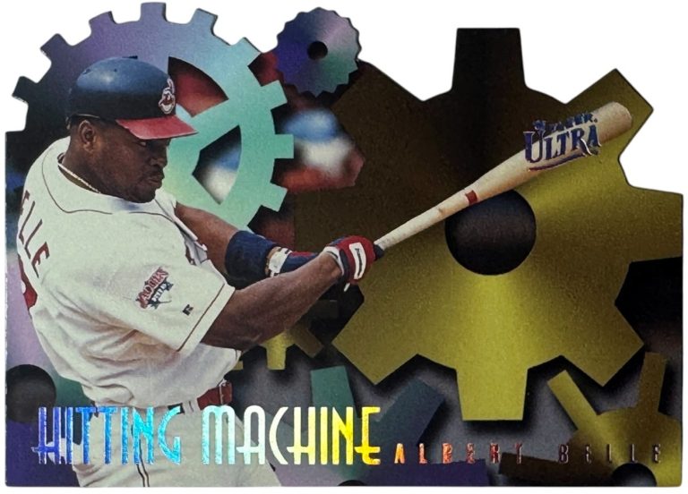 Albert Belle 1996 Fleer Ultra Hitting Machine Die-Cut Card #1 (Cleveland)