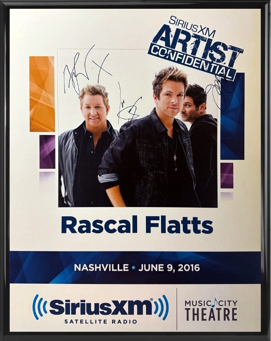 Rascal Flatts signed 2016 Artist 22