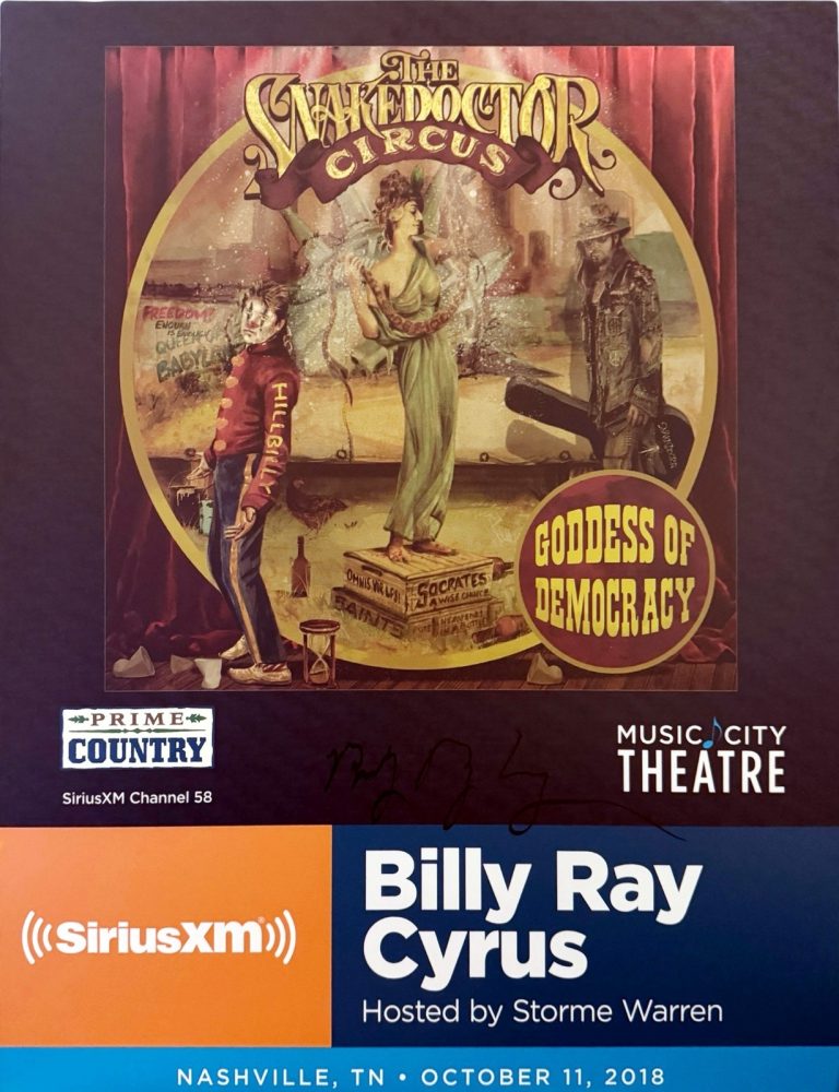 Billy Ray Cyrus signed 2018 22