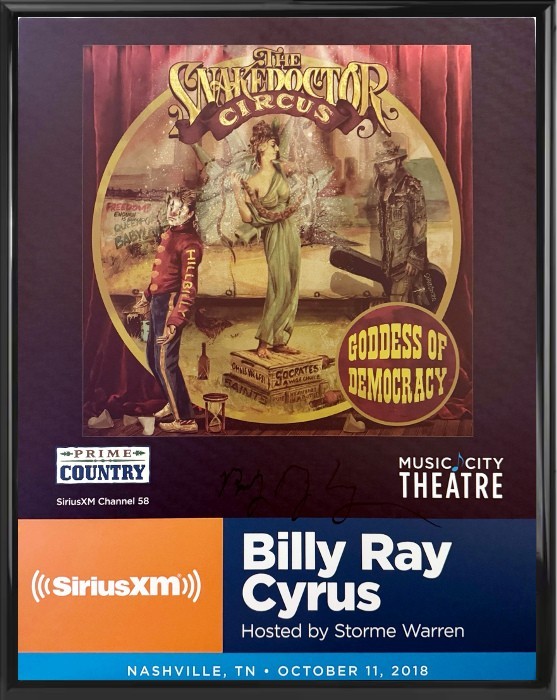 Billy Ray Cyrus signed 2018 Country 22