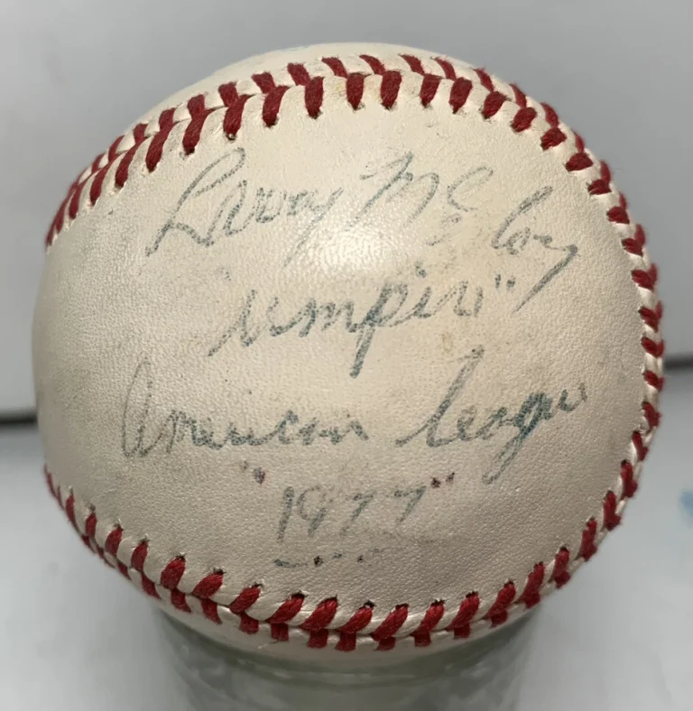 Umpire Larry McCoy Signed Autographed OAL Ball Baseball  Guaranteed