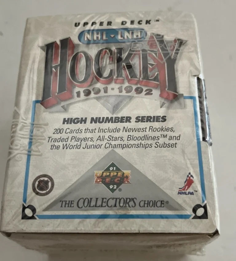 NHL-Hockey High Number Series 91-92 Upper Deck 200 Card Set Factory Sealed