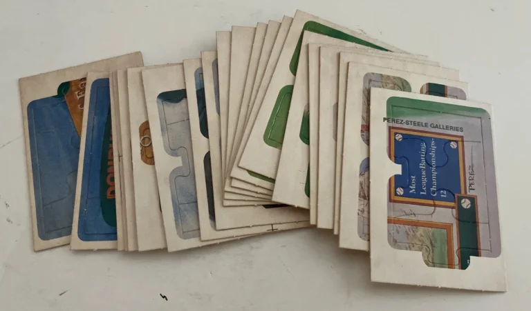 Donruss 1983 Hall of Fame Diamond King Ty Cobb Puzzle Complete 21 Cards 63 Piece