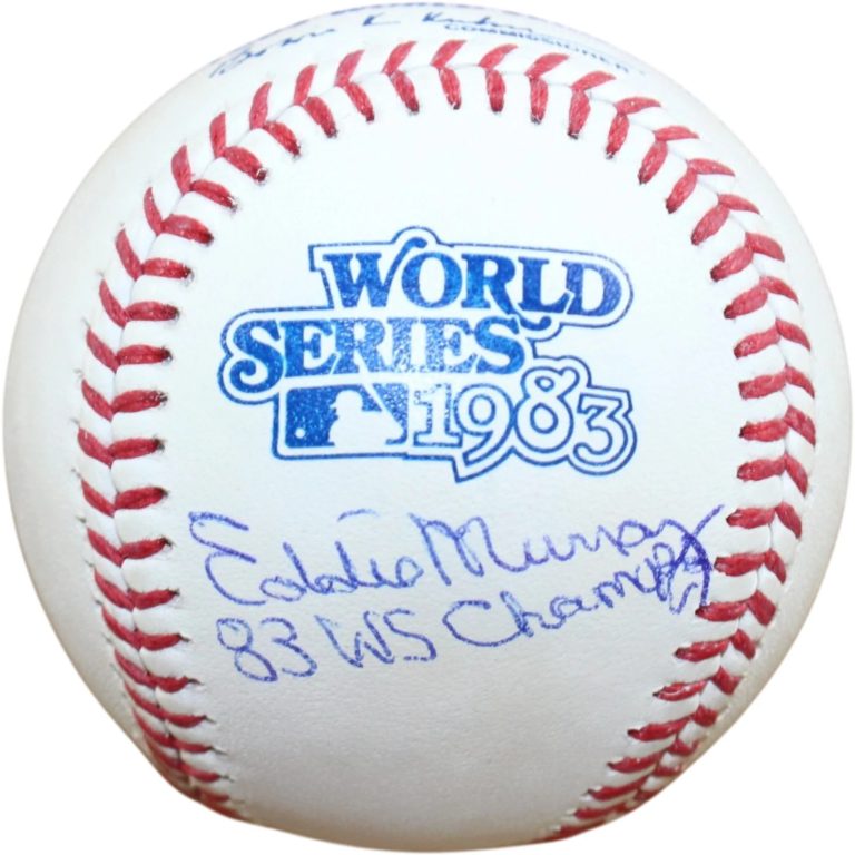 Eddie Murray Autographed Baltimore Orioles '83 WS Champs Baseball Fanatics 58304