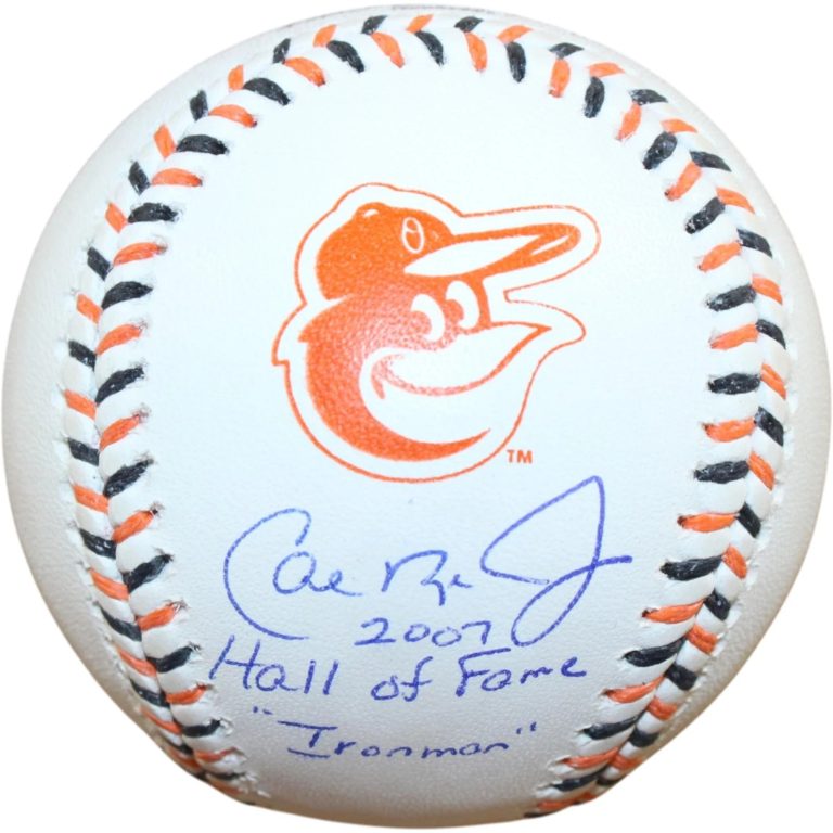 Cal Ripken Autographed Baltimore Orioles 2007HOF Ironman Baseball Fanatics 58306