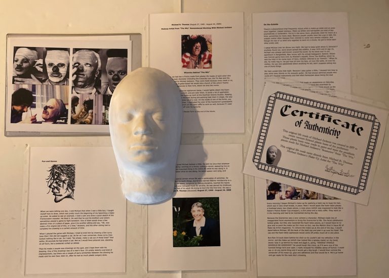 Michael Jackson Young Life Mask Bust Cast From The Wiz W/ COA From Maker