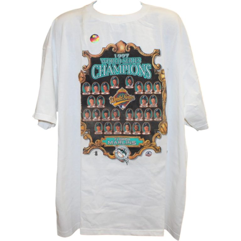 Florida Marlins 1997 World Series Champions Shirt Size XXL 58378