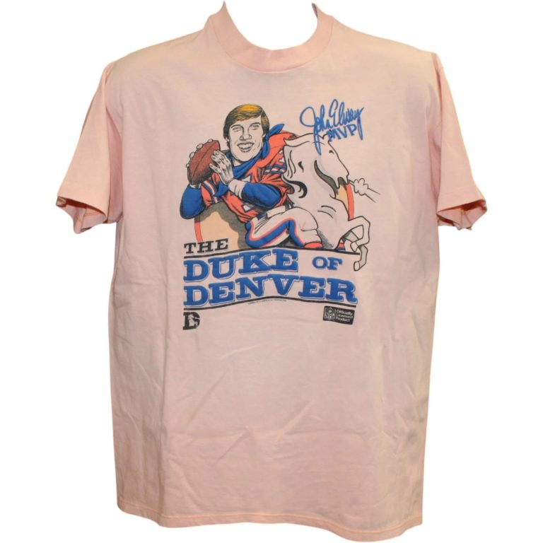 John Elway Denver Broncos Duke of Denver Shirt XL 58376