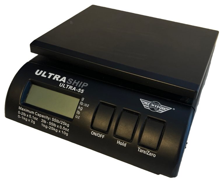 My Weigh UltraShip ULTRA-55 Small Postal Shipping Scale 55 lb Hold Tare/Zero