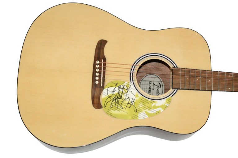 Jerry Garcia Grateful Dead Signed Autograph Fender Acoustic Guitar w/ JSA COA