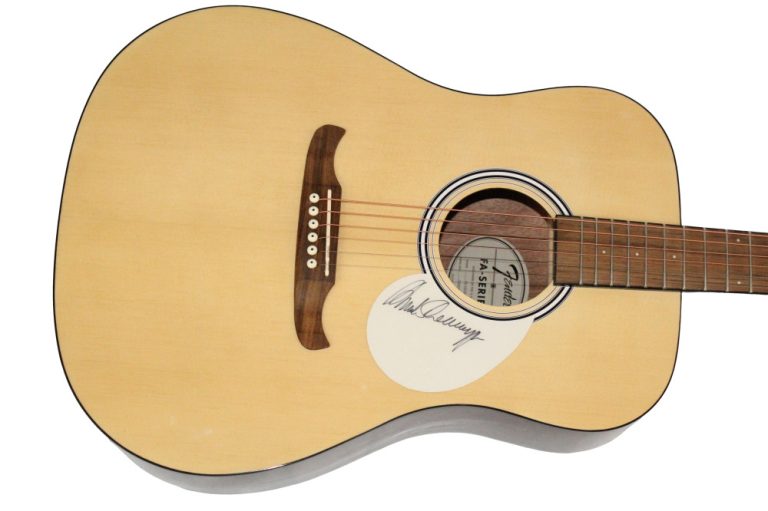 Arnold Schwarzenegger Terminator Signed Autograph Fender Acoustic Guitar JSA COA