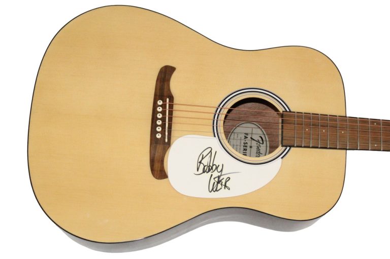 Bob Weir Grateful Dead Signed Autograph Fender Acoustic Guitar Live w/ JSA COA
