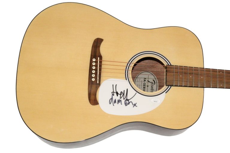 Gorillaz Band Signed Autograph Fender Acoustic Guitar - Damon & Jamie JSA COA