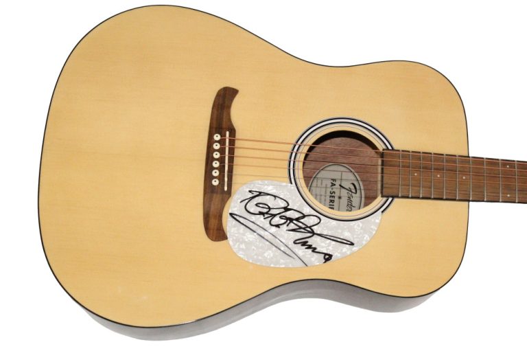 BB King Signed Autograph Fender Acoustic Guitar - Delta Blues w/ JSA COA