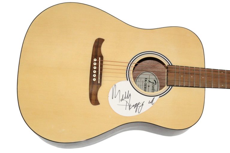 Merle Haggard Signed Autograph Fender Acoustic Guitar - Mama Tried JSA COA