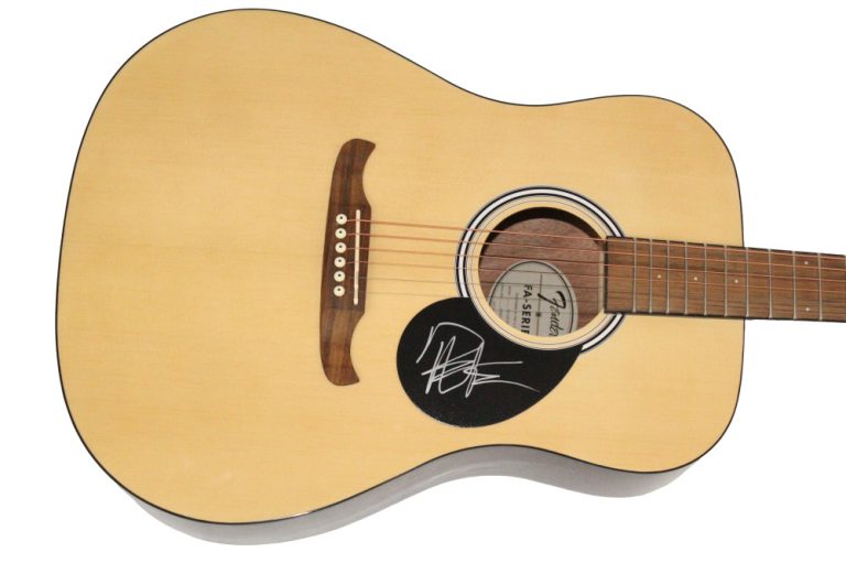 Dave Matthews Signed Autograph Fender Acoustic Guitar - UTTAD Beckett COA