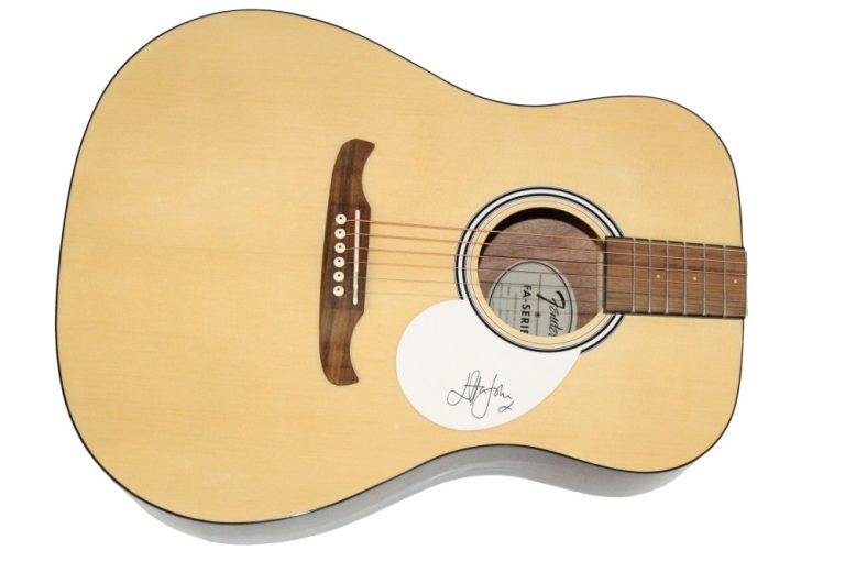 Elton John Signed Autograph Fender Acoustic Guitar - Rocketman Beckett COA