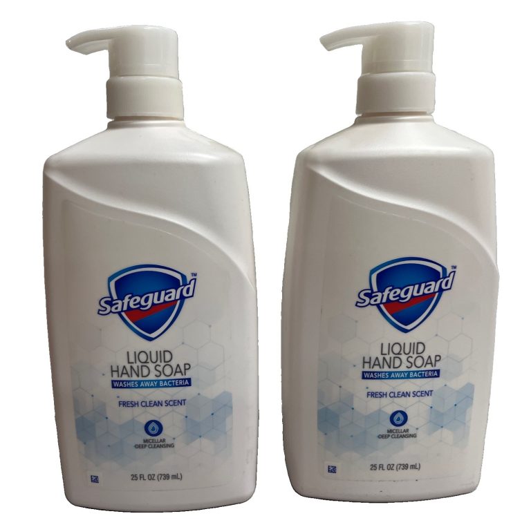 (2) Bottles Safeguard Micellar Liquid Hand Soap Fresh Clean Scent 25 oz Each