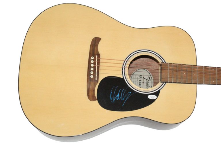 Chad Kroeger Nickelback Signed Autograph Fender Acoustic Guitar w/ JSA COA