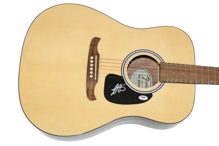 Jordan Witzigreuter The Ready Set Signed Autograph Fender Acoustic Guitar PSA