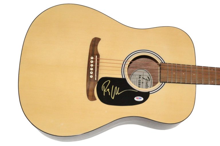 Ray LaMontagne Signed Autograph Fender Guitar - Till the Sun Turns Black PSA COA