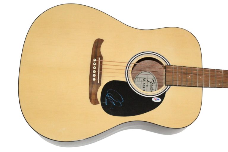 Adam Levine Maroon 5 Signed Autograph Fender Acoustic Guitar w/ PSA COA