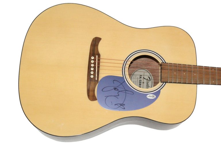 Katy Perry Signed Autograph Fender Acoustic Guitar - I Kissed A Girl w/ JSA COA