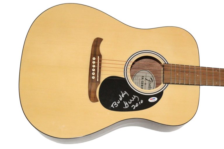 Buddy Guy Signed Autograph Fender Acoustic Guitar - Blues Icon w/ PSA COA