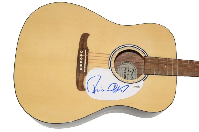 Richard Marx Signed Autograph Fender Acoustic Guitar - Paid Vacation w/ JSA COA