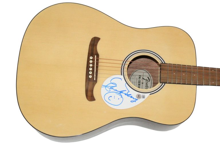 Chuck Berry Signed Autograph Fender Acoustic Guitar - Maybellene w/ Beckett COA
