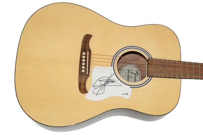 Gene Simmons KISS Signed Autograph Fender Acoustic Guitar - the Demon w/ JSA COA