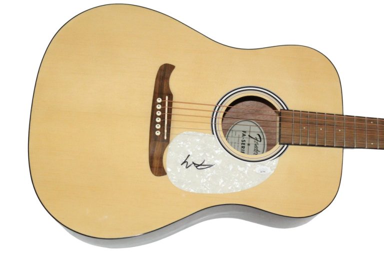 Colter Wall Signed Autograph Fender Acoustic Guitar - Little Songs JSA COA