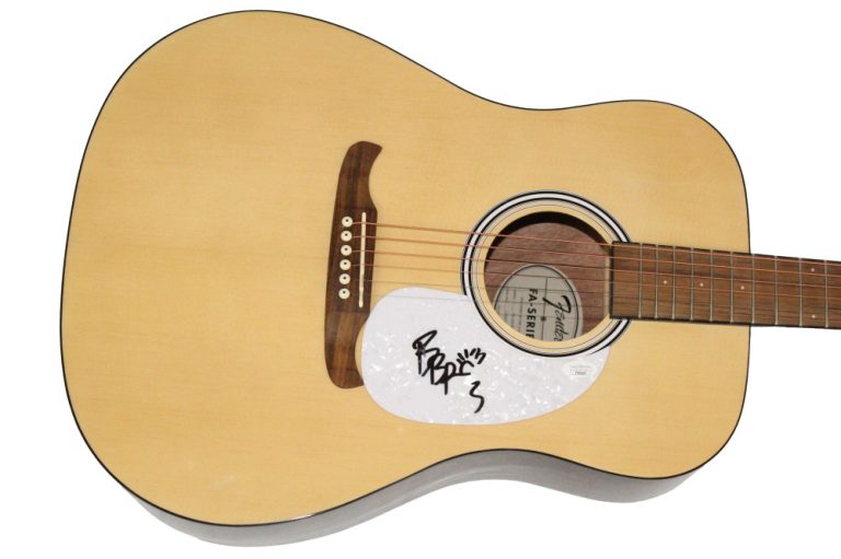 Blanco Brown Signed Autograph Fender Acoustic Guitar - The Git Up JSA COA