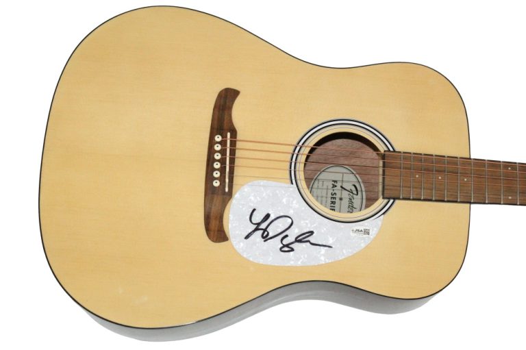 Lauren Daigle Signed Autograph Fender Acoustic Guitar Look Up Child JSA COA