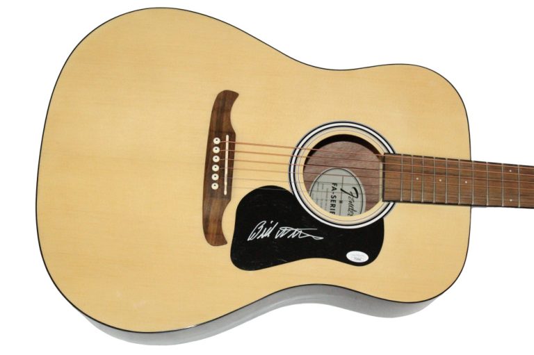 Bill Withers Signed Autograph Fender Acoustic Guitar - Lean on Me JSA COA