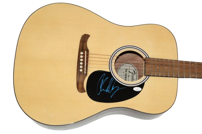 Chad Kroeger Signed Autograph Fender Acoustic Guitar Nickelback w/ JSA COA